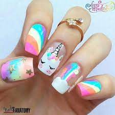 20 ideas de uñas decoradas con gelish para lucir tus dedos / si te han gustado estas diademas con cuernoscoloridos, paséate por el resto de los accesorios de unicornio para niñas que. Pin By Milena Herbas On Unicorns Unicorn Nails Designs Luxury Nails Cute Nails