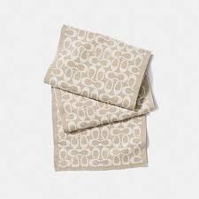 Check spelling or type a new query. Coach F86019 Signature Knit Scarf Camel Vanilla Coach Accessories