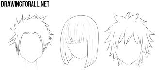 It includes a total of nine hairstyles with step by step drawing examples and instruction for each. How To Draw Anime Hair Drawingforall Net