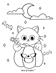 It's tempting to believe you know everything about your furry, feline friend(s). The 20 Best Halloween Coloring Pages For Kids Adults World Of Printables