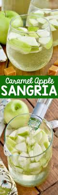 This Caramel Apple Sangria Is Only Four Ingredients And It Is Delicious It Tastes Just Like A Caramel Apple Sangria Recipe Caramel Apple Sangria Apple Sangria