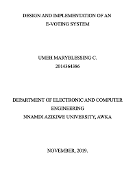Pdf Design And Implementation Of An E Voting System