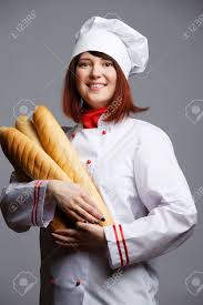 Imagen De Mujer Cocinera En Tunica Blanca Y Gorra Con Panes Fotos Retratos Imagenes Y Fotografia De Archivo Libres De Derecho Image 95649297