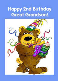 Happy Birthday Wishes For Godson Great Grandson 2nd Birthday With Teddy Bear And Presents 465820 Happy Birthday Godson Grandson Birthday Wishes Grandson Birthday
