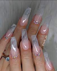 Fall In Love With The Richness Of Northwest Cultural Weddings Clear Acrylic Nails Long Acrylic Nails Pretty Acrylic Nails