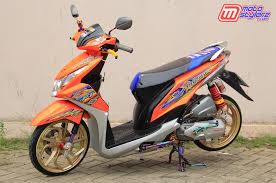 Sedikit modifikasi dan penyesuaian, baik pada bentuk dan mesin akan membuat. Modifikasi Beat Fi 2015 Bekasi Aktualiasikan Janji Nons Sabil Dengan Sentuhan Dari Hati Motostylerz Berita Otomotif Masa Kini Dan Modifikasi Motor