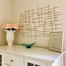 Diy Mid Century Modern Gold Wall Decor Stencil A Diy Craft Studio Gold Wall Decor Modern Wall Decor Bedroom Mid Century Modern Wall Decor