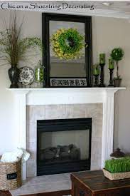 Some Summer Decor Fireplace Mantle Decor Home Decor Fireplace Decor
