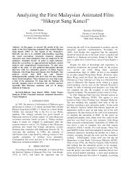 Jalan tol ini juga merupakan bagian dari jalan tol trans jawa yang. Pdf Analyzing The First Malaysian Animated Film Hikayat Sang Kancil