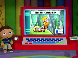 Pig and jill are running up and down the hill when pig poops out! Super Why 2007