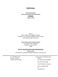 Cara membuat proposal dan contoh proposal pengajuan via www.berpendidikan.com. Contoh Proposal Pkbm
