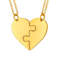 5 piece heart puzzle necklace. Heart Polygon Jigsaw Pendant Necklace 2 3 4 5 6 7 8 Pieces Suit Puzzle Pendants Make Up A Heart Customizable Bff Necklace Stainless Steel S925 Jewelry Couple Friend Family Necklace With Gift Box Buy Online In Bahamas At Bahamas Desertcart Com