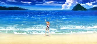 Everyone wants to stay inside and watch anime. Summer Anime Nature Wallpaper