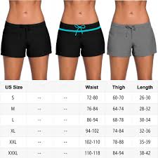 Details About Us New Womens Surf Boardshorts Swim Board Shorts Sports Beach Pants Plus Size