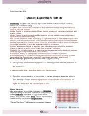 Ninth grade lesson differentiated exploration of collision theory these pictures of this page are about:gizmo half life answer key. Activity B Measuring Half Life Get The Gizmo Ready Click Reset Select Isotope A Course Hero