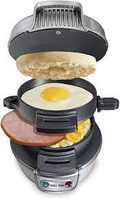 Try the trend at home with one of when cheese is melted, remove both halves from toaster and sandwich together. Amazon Com Hamilton Beach Breakfast Sandwich Maker Silver 25475a Electric Sandwich Makers Home Kitchen