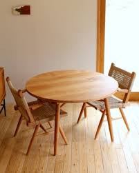 Cherry Round Table Woodworking Ishitani Cherrytable Table Furniture Dining Table