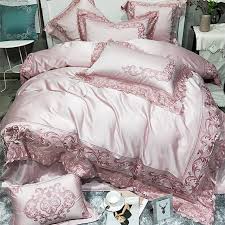 (10% off) add to favorites. Blush Pink And Rose Gold Luxury Embroidered Floral Vintage Victorian Lace Noble Excellence Villa Full Queen Size Bedding Sets Hipsterbedding Com