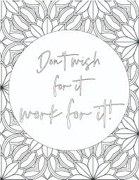 Free printable positive messages coloring pages. 50 Best Printable Inspirational Quote Coloring Pages World Of Printables