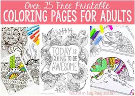 Coloring pages for girls easy. Free Coloring Pages For Adults Easy Peasy And Fun