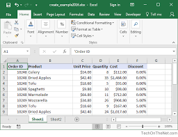 Ms Excel 2016 How To Create A Pivot Table