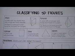 Find the diameter of the cone. Classifying 3d Figures Worksheet Jobs Ecityworks