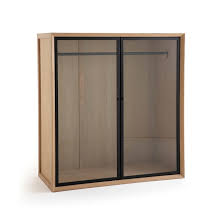Wir als seitenbetreiber begrüßen sie zu hause hier. Kleiderschrank Joaquin Doppelaufsatz Mit Glasturen Natureicheholz Am Pm La Redoute
