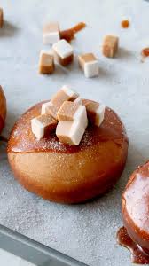 Salted Caramel Donuts Video Recipe Video Desserts Dessert Recipes Baking