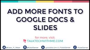 Even though it is so famous yet it has certain flaws, and so users put up questions like can you upload your own fonts in google docs or while adding fonts to. How To Add More Fonts In Google Docs And Slides Youtube