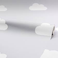 Clouds wallpaper grey / white world of wallpaper a618 cao 3 this clouds wallpaper will add a stylish finishing touch to a bedroom or nursery and is exclusive to world of wallpaper. Clouds Childrens Wallpaper In Grey White I Love Wallpaper