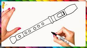 How To Draw A Flute Step By Step Flute Drawing Easy Flute Drawing Easy Drawings Flute Draw this cute flute by following this drawing lesson. flute step by step flute drawing easy