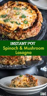 Spinach And Mushroom Lasagna Filled With Spinach Mushroom Ricotta Mozzarella Cheese And Mushroom Lasagna Spinach Mushroom Lasagna Spinach Stuffed Mushrooms