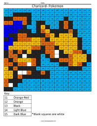 Full size of other free printable christmas coloring pages coloring pages to print free printable pokemon christmas coloring pages advanced color groups pinterest surprising 14 on coloring page christmas pokemon christmas coloring pages pokemon pikachu with hat images pokemon. Pokemon Charizard Color By Number Coloring Squared