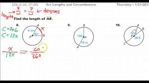 Find the square root of this division. How To Find The Arc Length Given The Radius And An Angle Youtube