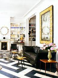 25 Classy And Elegant Black White Floors Black And White Living Room Home Decor Floor Design