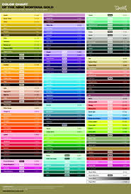 Montana Cans Color Chart Black Line 20 Color Charts