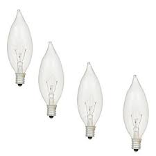 40 Watt Double Life B10 Incandescent Light Bulb 4 Pack In 2020 Incandescent Light Bulb Small Chandelier Orb Chandelier