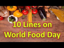 It is celebrated annually on 16 october across the globe to honour the establishment of the food and agriculture organisation. 10 Lines On World Food Day In English Essay On World Food Day 2020 Worldfoodday Youtube