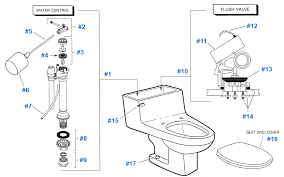 American Standard Toilet Repair Parts For Lexington Series Toilets