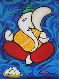 Shri Ganesh By Sowjanya Sreeram In 2021 Ganesh Art Paintings Art Drawings For Kids Ganesha Painting 1875x2500 simple line drawing of haand painted ganesh in anita kaushal's. pinterest