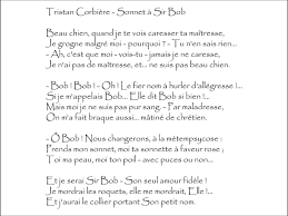 Sonnet A Sir Bob Tristan Corbiere Ronsard Belles Citations Poeme