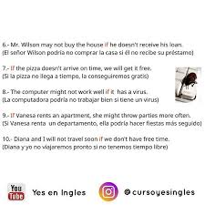 Ejemplos De Oraciones Con Condicional Tipo 1 O Primer Condicional Parte 2 Leccion Completa En Nuestro Canal De Youtube Yes En Ingles How To Get Get It Free