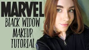 black widow marvel makeup tutorial