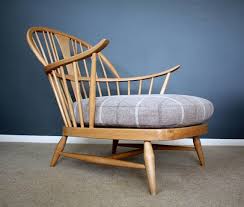 Sold Rare Blonde Ercol 501 Bergere Mid Century Vintage Chair Ercol Furniture Ercol Retro Chair