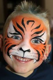 Face Painting Tiger Face Testfestes Arc Es Alarcok