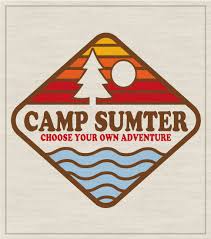 Vintage watercolor summer pacific ocean. 3107 Retro Style Summer Camp T Shirt Metropolis Screen Printing