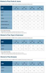 25 best plus size charts images size chart plus size chart