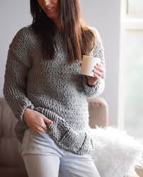 Not long ago i came upon a post on facebook of a knitted baby sweater that met all of my criteria; Winters Chunky Easy Knit Pullover Pattern Mama In A Stitch