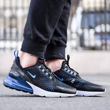Nike Air Max 270 Liquid Metal Black Photo Blue Fury Nike Air Max Air Max 270 Custom Nike Shoes