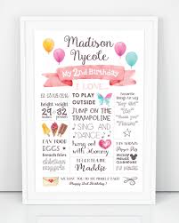 Birthday Posters With Pictures 2nd Birthday Poster Printable 2nd Birthday Chalkboard Sign Etsy In 2020 Birthday Chalkboard Sign Birthday Poster First Birthday Posters
